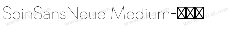 SoinSansNeue Medium字体转换 SoinSansNeue Medium字体转换